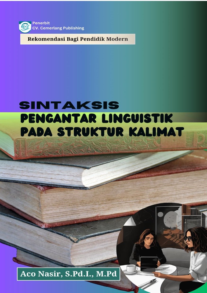 Sintaksis: Pengantar Linguistik pada Struktur Kalimat karya Aco Nasir