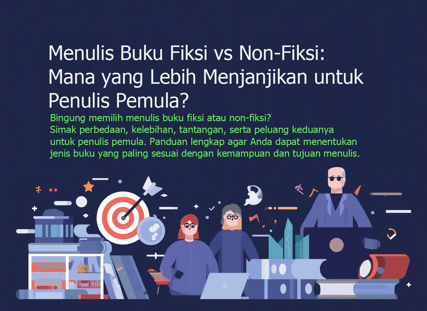 Menulis Buku Fiksi vs Non-Fiksi: Mana yang Lebih Menjanjikan untuk Penulis Pemula?