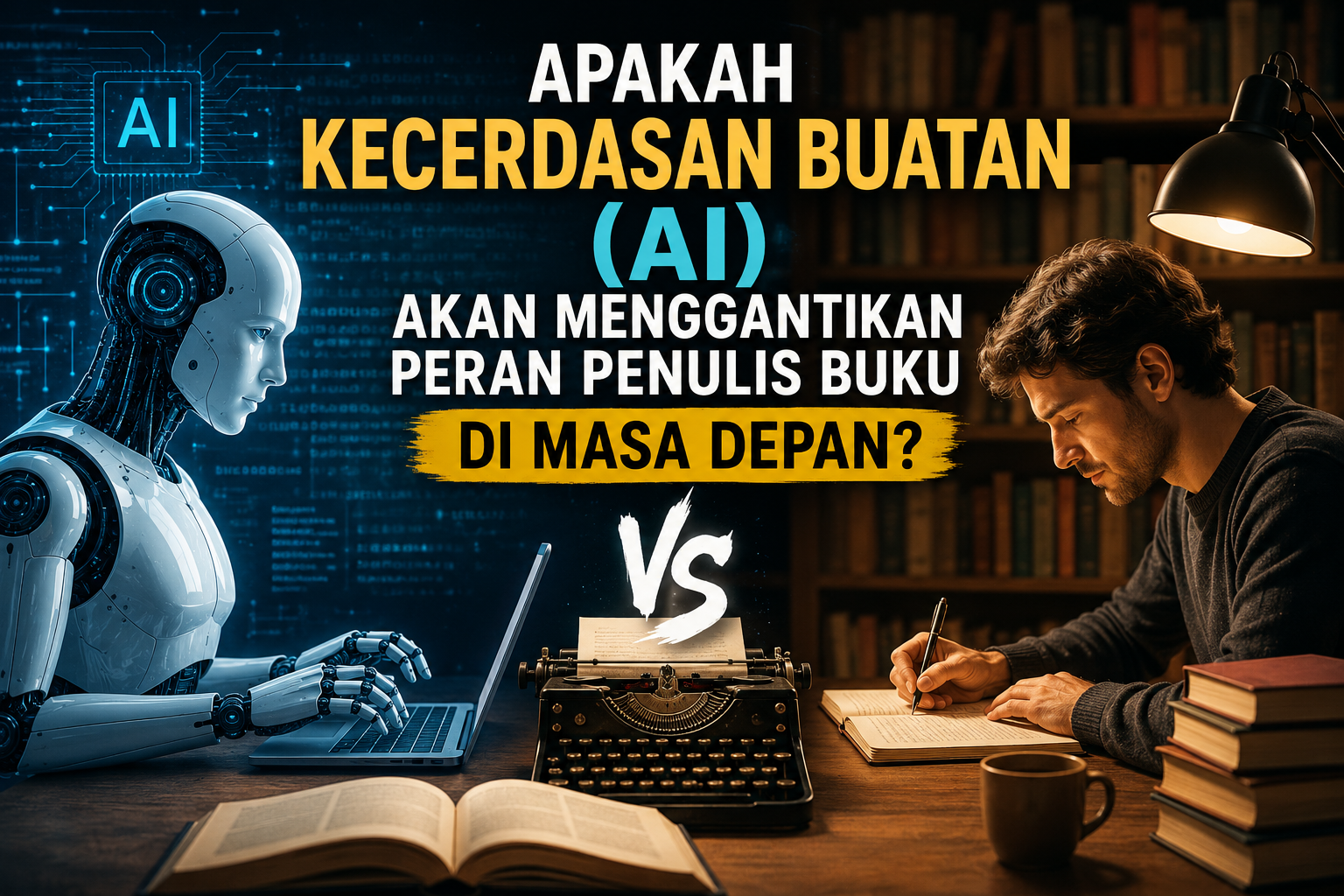 Apakah Kecerdasan Buatan (AI) Akan Menggantikan Peran Penulis Buku di Masa Depan