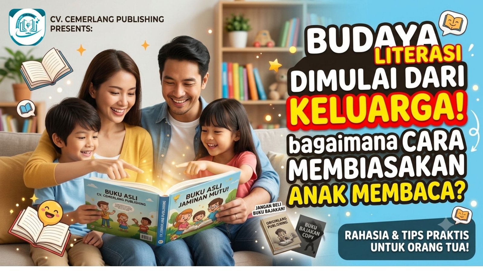 Budaya Literasi Dimulai dari Keluarga: Bagaimana Cara Membiasakan Anak Membaca?