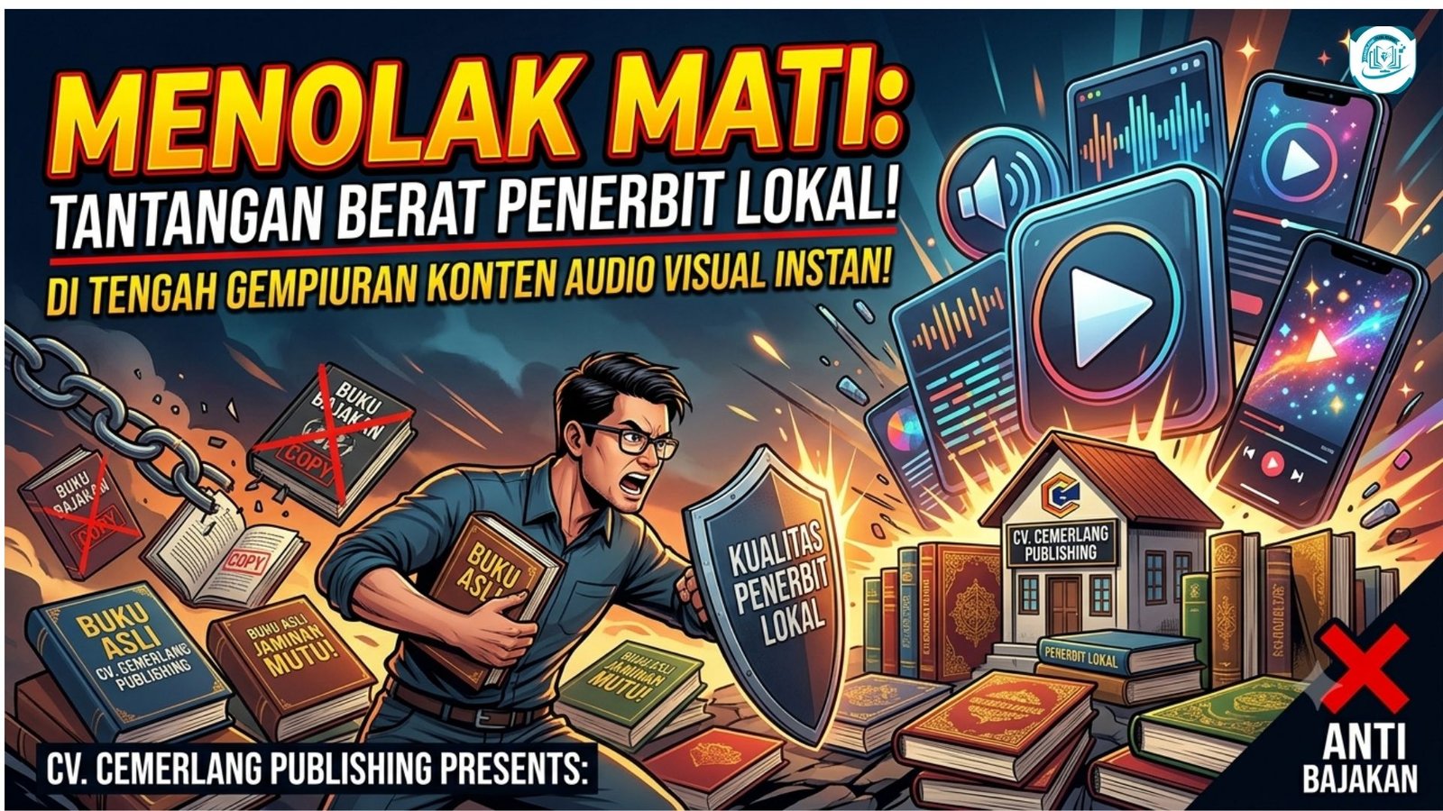 Menolak Mati: Tantangan Berat Penerbit Lokal di Tengah Gempuran Konten Audio Visual Instan